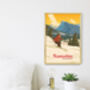 Samoens Ski Resort France Travel Poster Art Print, thumbnail 3 of 8