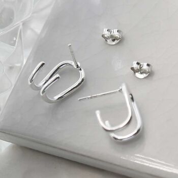 Sterling Silver Saddle Studs, 4 of 6
