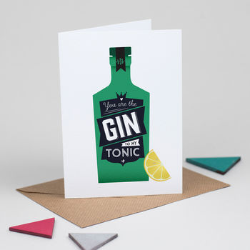 Gin Valentine's Card 'Gin To My Tonic', 4 of 5