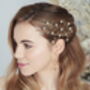 Celestial Star Bridal Hairvine And Earrings Lunella, thumbnail 3 of 6