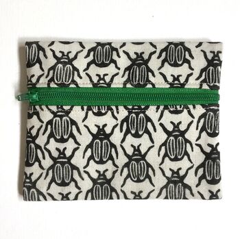 Bug Coin Purse. Insect Cotton Pouch. Handmade, 2 of 5