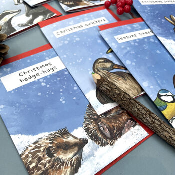 Funny Wildlife Christmas Card Pack Of 12, 3 of 7