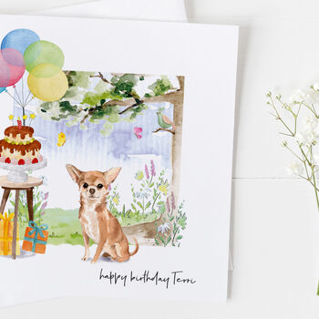 Chihuahua Dog Birthday Card, Pet Card ..7v29a, 2 of 4