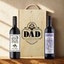 Best Dad Wine Gift Set With Custom Lid, thumbnail 3 of 12