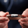 Personalised Men's Infinity Leather And Steel Bracelet, thumbnail 1 of 7