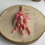 Personalised Pink Dried Flowers Mother's Day Posy, thumbnail 4 of 5