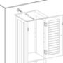 Tall Bathroom Storage Cabinet With Louvered Doors, thumbnail 6 of 7