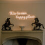 'This Is Our Happy Place' Neon Sign Light, thumbnail 2 of 2