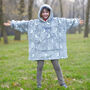 Personalised Kids Glow In The Dark Oversized Hooded Blanket, thumbnail 1 of 9