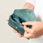 Teal Leather Popper Purse, thumbnail 2 of 5