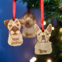 Personalised Deluxe Wood Dog Breed Christmas Decoration, thumbnail 9 of 12