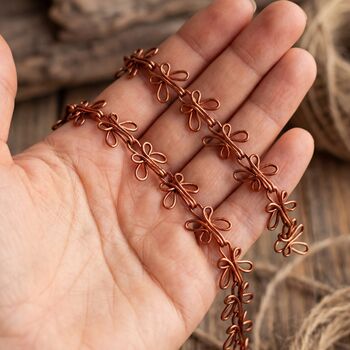 Handmade Copper Butterfly Link Bracelet, 9 of 11