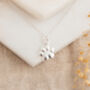 Gold Plated Sterling Silver Paw Print Necklace, thumbnail 5 of 5