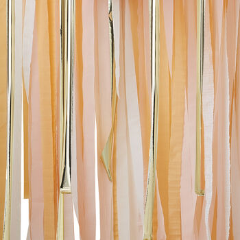 Gold And Peach Streamer Party Backdrop, 2 of 3