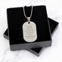 Personalised Classic Stainless Steel Dog Tag Necklace, thumbnail 2 of 6