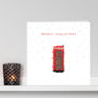 Pack Of Six Robin On A Festive Phone Box' Card, thumbnail 3 of 5