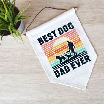Best Dog Dad Father's Day Cushion, Flag Or Ceramic Gift, 3 of 5
