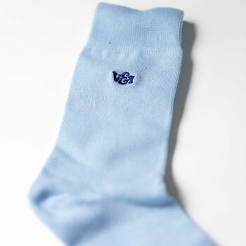 Light Blue Wedding Tie Set And Socks Groomsmen Gift, 11 of 12