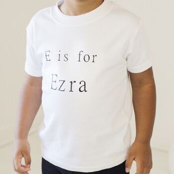 Personalised Children's Initial And Name T Shirt, 5 of 6
