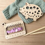 Pig Shaped Knitting Needle Gauge And Stitch Marker Set, thumbnail 7 of 7