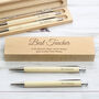 Personalised Wooden Pen And Pencil Set, thumbnail 2 of 11