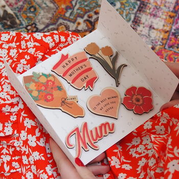 Personalised Happy Mother's Day Magnets Card, 4 of 5