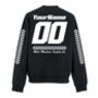 Personalised Ladies Race Name And Number Sweatshirt In Black, thumbnail 2 of 4