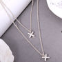 Double Strand Kiss 'X' Necklace, thumbnail 6 of 9