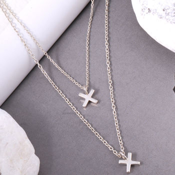 Double Strand Kiss Charm Necklace, 6 of 9