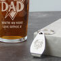 Super Dad Gift Beer Glass And Bottle Opener, thumbnail 2 of 5