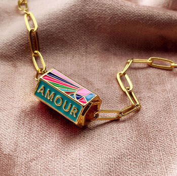 Enamel Amour Necklace, 2 of 10