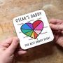 Personalised Pie Chart Coaster For Dad, thumbnail 1 of 3