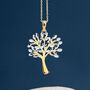 Mixed 9ct Gold Tree Of Life Necklace, thumbnail 1 of 12