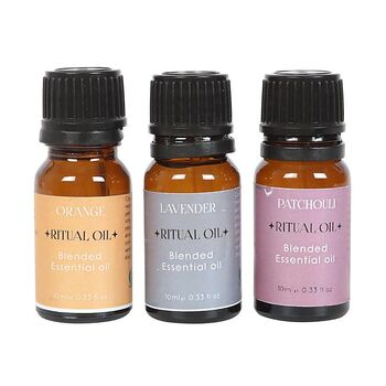 Set Of Three Stress Less Ritual Blended Essential Oils, 2 of 2