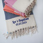 Personalised Cotton Throw Blanket, Baptism Gift, thumbnail 1 of 12