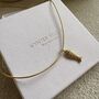 Sardine Fish Pendent 18ct Gold Plated Necklace, thumbnail 5 of 6
