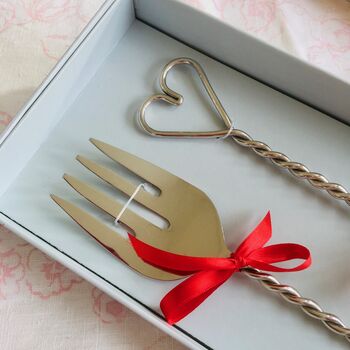 Large Heart Salad Servers ~ Boxed, 4 of 4