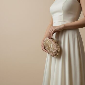 Elephant Oval Pink Clutch, 7 of 12