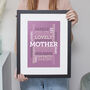 Personalised Lilac Word Art Print 'Use Any Words', thumbnail 5 of 8