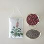 Lavender Sachet Hanging Decoration With Foxglove Print, thumbnail 4 of 8