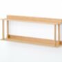 Natural Oak Two Tier Wall Shelf, thumbnail 3 of 4