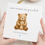 Personalised Fathers Day Bear Card For Grandad, thumbnail 1 of 7
