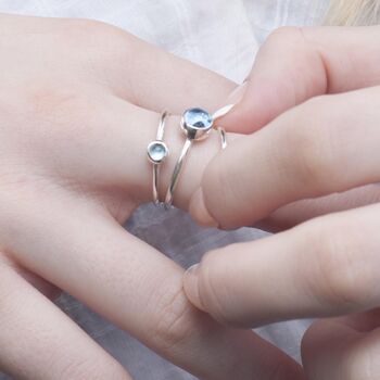 Handmade Beaded And Plain Stacking Ring Bands, 4 of 5
