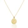 9ct Gold Double Fingerprint Round Pendant Necklace, thumbnail 2 of 9