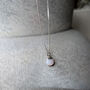 Pink Opal Gemstone Birthstone Necklace, thumbnail 6 of 12
