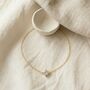 Dainty Solitaire Diamond Bracelet Gold, thumbnail 6 of 9