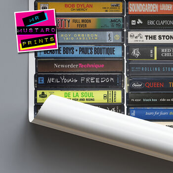 37th Birthday Gift Music From 1989 Personalised Print, 3 of 8