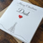 Personalised Handmade Christmas Card For A Special Dad, thumbnail 3 of 4