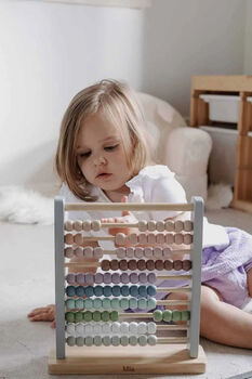Personalised Wooden Colourful Abacus Toy, 2 of 5