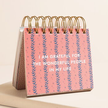 Blue Wildflower Affirmations Desktop Flip Chart, 4 of 5